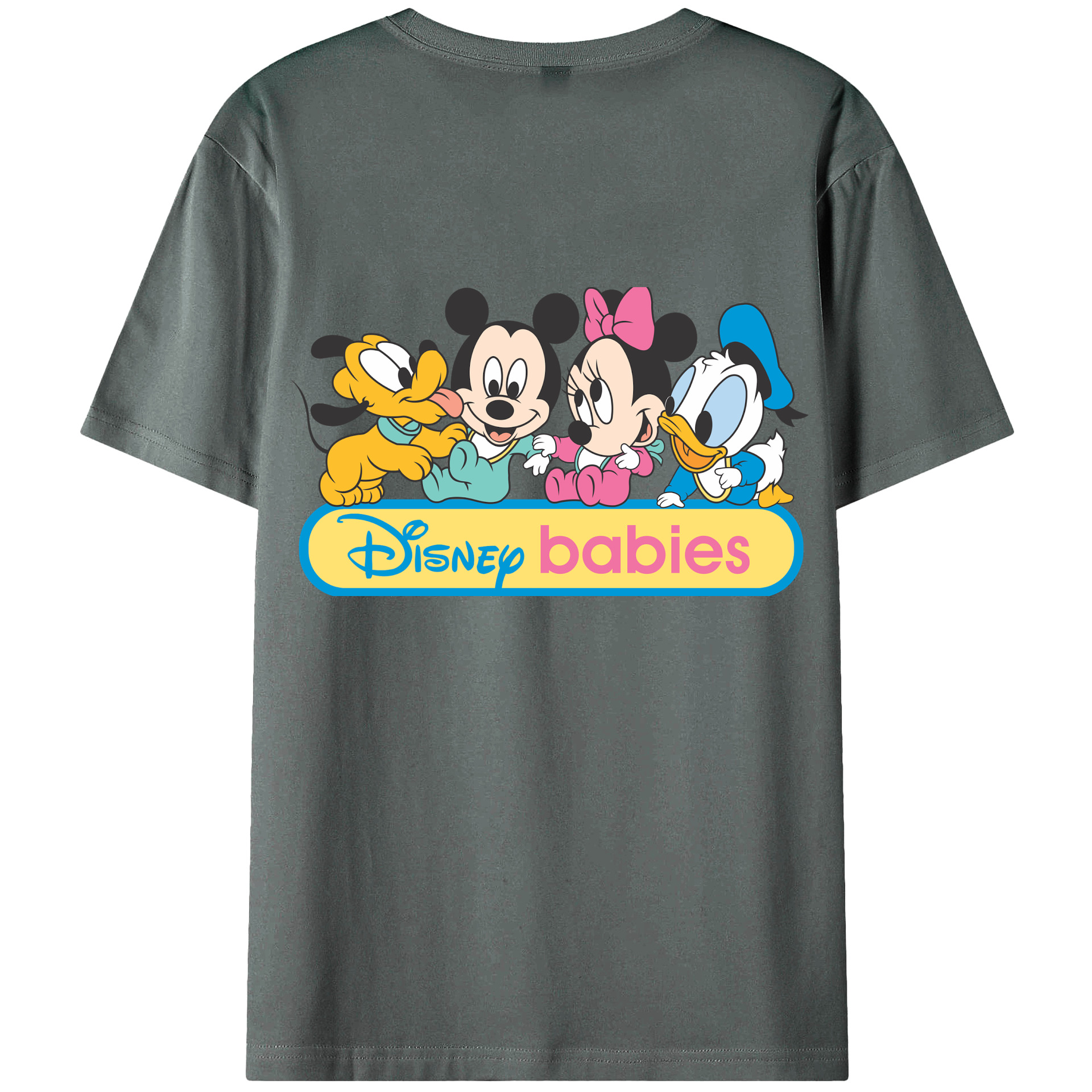 （画像用） ミッキーマウス Mickey Mouse 綿100％半袖Tシャツ（背面プリント）
